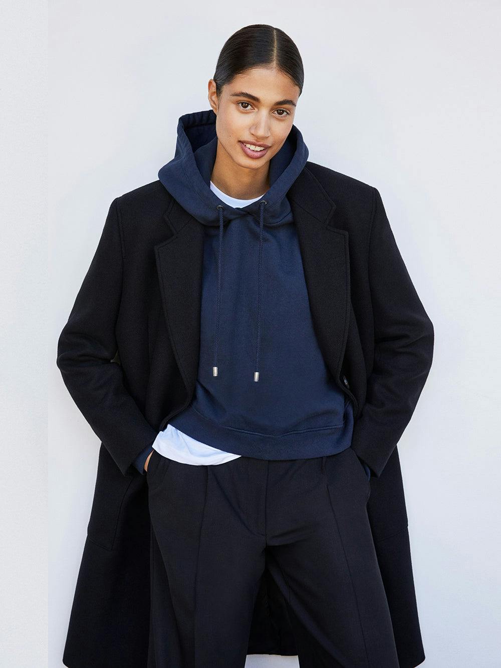 Ilona Oversized Hoodie -- Navy